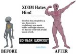  alien clickbait english_text flexing grey_skin humor male methados muscles parody pose sad sectoid text x-com 