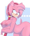  2015 amy_rose anthro areola big_breasts breasts erect_nipples female hedgehog imagoic mammal nipples solo sonic_(series) 