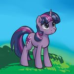  2015 equine female feral friendship_is_magic horn karol_pawlinski mammal my_little_pony solo twilight_sparkle_(mlp) unicorn 