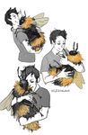  &lt;3 arthropod bee collage feral human insect kat_saunt male mammal pet 