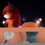  2015 absurd_res anthro anus bent_over butt canine derpah female fox hair hi_res looking_back mammal presenting presenting_hindquarters pussy red_hair smile solo 