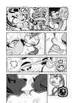  blush breasts comic eyes_closed feline female female/female interspecies kissing kung_fu_panda mammal master_tigress master_viper reptile scalie snake tiger zenmigawa 