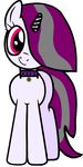  character collar equine fan fan_character female hair horn looking_at_viewer mammal mane midnight_hope my_little_pony plain_background solo that-cute-kitty unicorn white_background 