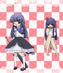  angry bad_id bad_pixiv_id baseball_bat bdsm blue_hair bondage bound camisole company_connection cosplay creator_connection crossover frederica_bernkastel frederica_bernkastel_(cosplay) furekuru_(freckle) furude_rika higurashi_no_naku_koro_ni multiple_girls one_eye_closed panties umineko_no_naku_koro_ni underwear 