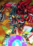  bad_id bad_pixiv_id cape crossover drill energy getter-1 getter_robo gundam gurren-lagann highres mecha mobile_suit_gundam nakajima_goren no_humans rx-78-2 tengen_toppa_gurren_lagann weapon 