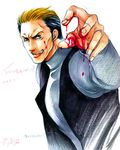  blood king_of_fighters kof lowres male male_focus snk yamazaki_ryuji yamazaki_ryuuji 