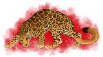  2015 abstract_background ambiguous_gender cheetah claws deyvarah feline feral fur mammal paws prowling red_eyes solo spots whiskers yellow_fur 