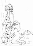  balls cheetah feline lion male male/male mammal mike_sherman oral penis 