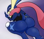  angelthecatgirl big_breasts big_butt bottomless breasts butt clothed clothing female greninja half-dressed kirbot12 monsoona nintendo pok&eacute;mon thick_thighs video_games wide_hips 