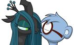  2015 animated anthro changeling culu-bluebeaver female friendship_is_magic kissing male mammal my_little_pony queen_chrysalis_(mlp) rodent 