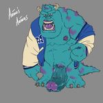  anthro cum cum_on_penis disney male monsters_inc monsters_university penis pixar solo sulley 