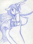  2015 anthro anthrofied areola armbinder arthropod bdsm big_breasts binder_(restraint) bondage bondage_gear bound breasts butt chain changeling collar female friendship_is_magic hair hasbro horn king-cheetah monochrome my_little_pony nipples nude queen_chrysalis_(mlp) restraints rope sketch solo submissive submissive_female 