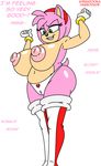  2015 amy_rose anthro areola ayebaz00ka big_breasts big_butt breasts butt clothing colored english_text erect_nipples female green_eyes habbodude hedgehog huge_breasts mammal nipples panties smile solo sonic_(series) text underwear wide_hips 