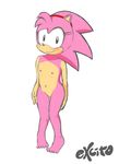  2015 amy_rose anthro areola erect_nipples excito female flat_chested hedgehog mammal navel nipples nude pussy sonic_(series) 