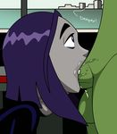  balls beastboy erection fellatio female human male mammal neck_bulge oral penis randomrandom raven_(teen_titans) sex tears 