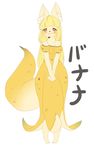 blonde_hair canine cream_fur female fox fur hair kemono long_hair mammal powderkona red_eyes 