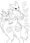  anthro big_breasts breasts cleavage clothed clothing digimon female huge_breasts renamon snurbles 
