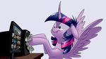  2015 computer equine female feral friendship_is_magic horn mammal money my_little_pony solo twilight_sparkle_(mlp) underpable valve winged_unicorn wings 