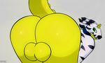  big_butt butt chubby digimon fat_butt gabumon green_eyes horn invalid_color invalid_tag overweight pelt shiny_ass tanner tubby 