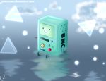  adventure_time ambiguous_gender beemo buttons cute digital_media_(artwork) not_furry plain_background solo tagme text triangles water 