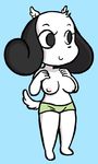  anthro big_breasts big_ears bittersweet_candy_bowl breasts canine clothed clothing dog edit epilepticgerbil female fur half-dressed mammal nipples plain_background rachel_(bcb) sketch solo topless webcomic 