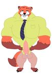  anthro canine character_from_animated_feature_film erection fox hyper male mammal muscles nick_wilde penis zootopia ь 