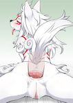  amaterasu anal anthro big_breasts breasts canine cum deity duo erection female fur hair long_hair male male/female mammal nude open_mouth penetration penis sex video_games white_fur ōkami 