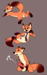  anthro canine character_from_animated_feature_film erection fox green_eyes male mammal murcat necktie nick_wilde penis zootopia 