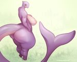  anthro big_breasts big_butt breasts butt cetacean chubby cyancapsule female hi_res huge_breasts mammal marine nude solo thick_thighs whale wide_hips yellow_eyes 