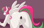  animated anthro anus anus_spreading big_breasts blossomforth_(mlp) blue_eyes breasts cutie_mark equine eyes_closed female friendship_is_magic fur furry_tail green_hair hair happy horny makeup mammal my_little_pony nipples open_mouth pegasus pink_hair shy smile solo spreading white_fur wings 