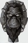  andross ape beard black_hair facial_hair hair male mammal monkey nintendo open_mouth plain_background primate solo star_fox teeth video_games whoknows4682 