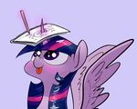  2015 dickbutt equine female feral friendship_is_magic horn mammal my_little_pony solo tongue tongue_out twilight_sparkle_(mlp) underpable winged_unicorn wings 