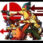  alien anthro black_nose canine crossover falco_lombardi fox fox_mccloud kirby kirby_(series) lucario male mammal nintendo pok&eacute;mon star_fox super_smash_bros unknown_artist video_games 