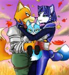  anthro black_nose bodysuit canine clothing family father female fox fox_mccloud hair krystal male mammal marcus_mccloud mother nintendo parent short_hair skinsuit son star_fox unknown_artist video_games young 