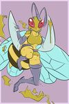  2015 anthro beedrill breasts clothing fuf looking_at_viewer nintendo pok&eacute;mon solo video_games 