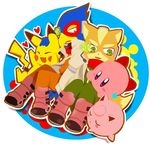  alien ambiguous_gender anthro avian bird canine crossover falco_lombardi fox fox_mccloud jigglypuff kirby kirby_(series) male mammal nintendo pikachu pok&eacute;mon star_fox super_smash_bros unknown_artist video_games 