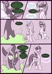  animal_genitalia ball_gag balls blindfold comic dickgirl english_text equine fangs female friendship_is_magic gag half-erect horn horse horsecock intersex kanashiipanda magic male mammal monochrome my_little_pony no_pupils open_mouth penis pony princess_cadance_(mlp) queen_chrysalis_(mlp) shining_armor_(mlp) smile teeth text tongue transformation twilight_sparkle_(mlp) wings 