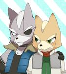  anthro canine duo fox fox_mccloud male mammal nintendo star_fox unknown_artist video_games wolf wolf_o&#039;donnell 