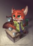  anthro canine character_from_animated_feature_film disney fox male mammal nick_wilde silverfox5213 zootopia 