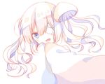  bad_id bad_pixiv_id bangs blue_eyes blush_stickers duomao eyepatch hand_to_own_mouth jellyfish lavender_hair monster_girl multicolored_hair oounabara_to_wadanohara pulmo sketch smile solo swept_bangs two_side_up white white_background white_hair 