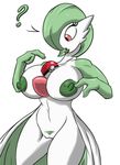  ? anthro big_breasts breasts cleavage clothed clothing erect_nipples female gardevoir green_hair hair lips nintendo nipples pok&eacute;ball pok&eacute;mon poking pubes pussy red_eyes shinysteel video_games voluptuous 