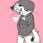  air anthro cat clothing cub cute feline hoodie kemono mammal smoke young 