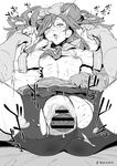  ahegao bike_shorts bow breasts greyscale jewelpet_(series) lady_jewelpet long_hair momona monochrome sex small_breasts spread_legs torogao vaginal xxzero 