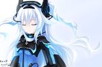  artist_name black_heart bodysuit closed_eyes keenh long_hair neptune_(series) next_black shin_jigen_game_neptune_vii white_hair 