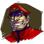  chin face glowing glowing_eyes hat male_focus no_pupils nose palnos peaked_cap solo street_fighter street_fighter_iv_(series) vega yellow_eyes 