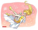  big_hero_6 blonde_hair disney glasses gradient gradient_background high_heels hiyaa honey_lemon long_hair marvel 