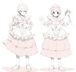  alternate_costume bad_id bad_pixiv_id crossdressing enmaided feather_duster full_body hair_ornament hakuryuu_(inazuma_eleven) hand_on_hip inazuma_eleven_(series) inazuma_eleven_go juliet_sleeves long_sleeves looking_at_viewer maid maid_headdress male_focus mary_janes monochrome multiple_boys puffy_sleeves rococolove shoes short_hair shuu_(inazuma_eleven) smile standing 