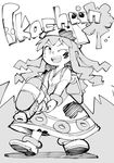  :d commentary dress_shirt greyscale hat hounori ikamusume ink_tank_(splatoon) monochrome monochrome_background one_eye_closed open_mouth paint_splatter pun shinryaku!_ikamusume shirt smile solo splatoon_(series) splatoon_1 splattershot_(splatoon) squid_hat super_soaker tentacle_hair water_gun wrist_cuffs 