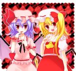  bad_id bad_pixiv_id blood fang flandre_scarlet heart multiple_girls red_eyes remilia_scarlet siblings sisters toronto_(yamu) touhou 