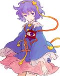  heart iwamoto_zerogo komeiji_satori purple_eyes purple_hair short_hair smirk third_eye touhou 